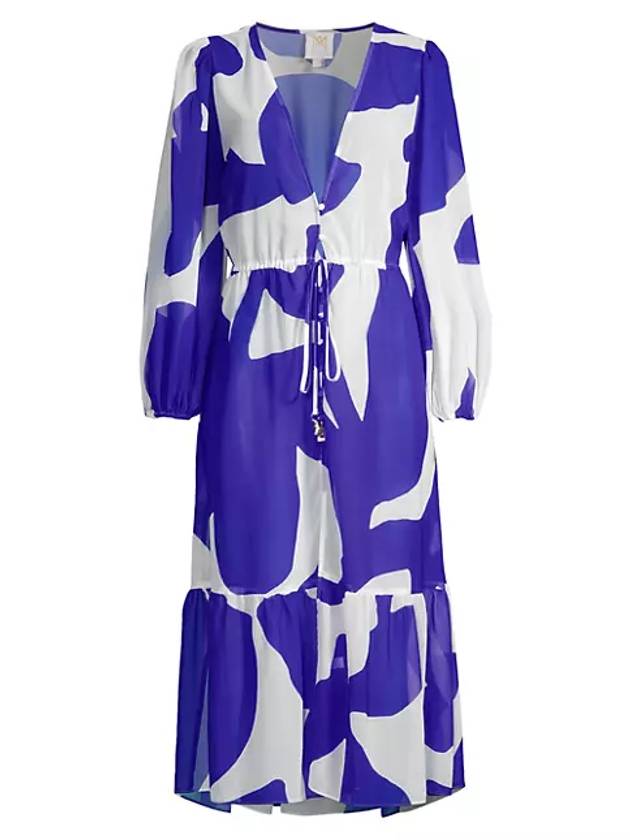 Fiona Grand Foliage 추상 커버업 Fiona Grand Foliage Abstract Cover Up