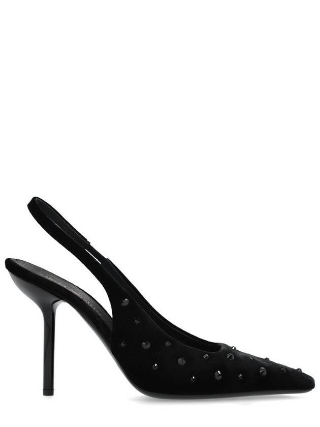 엠포리오 아르마니 벨벳 힐 슈즈