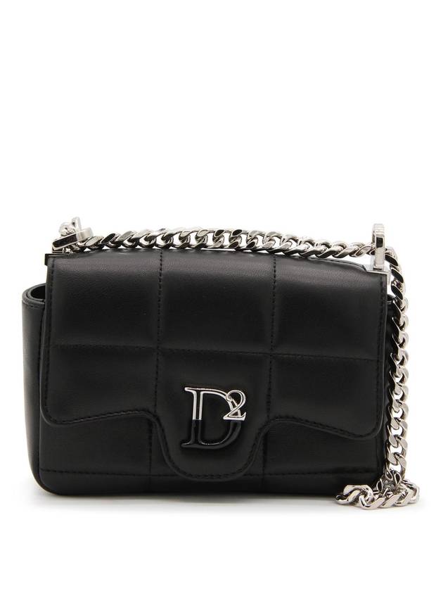 23 F W 디스퀘어드2 블랙 레더 숄더 백 SDW006118906790M802 B0480964254