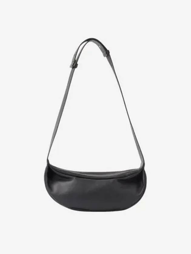 코스 레더 크로스바디백 블랙 COS Leather Crossbody Bag Black