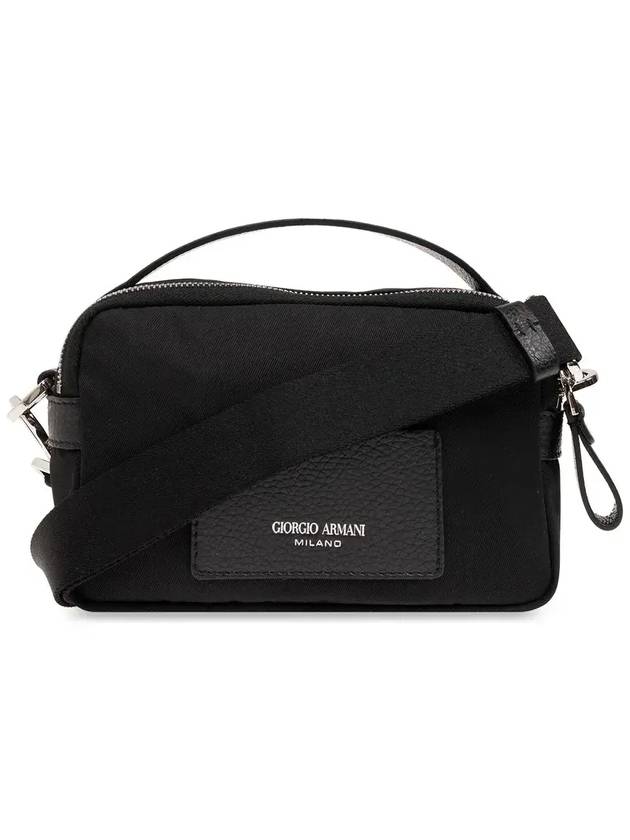 조르지오 아르마니 로고 프린트 지퍼 토트백 Y2R693Y752E_80001NERO