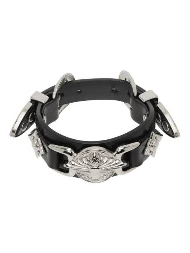 Black Double Buckle Bracelet 241492F020000