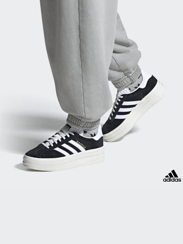 아디디스 오리지널 가젤 볼드 슈즈 HQ6912 코어 블랙앤화이트 클라우드 화이트