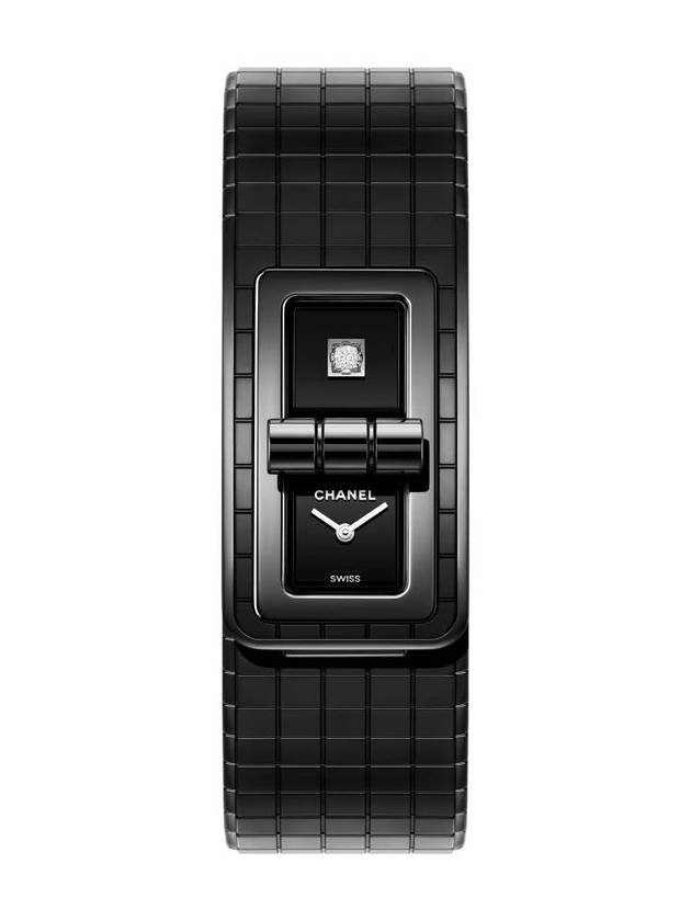 샤넬 CODE COCO So Black 워치견고한 매트 블랙 세라믹과 스틸 블랙 코팅H6426