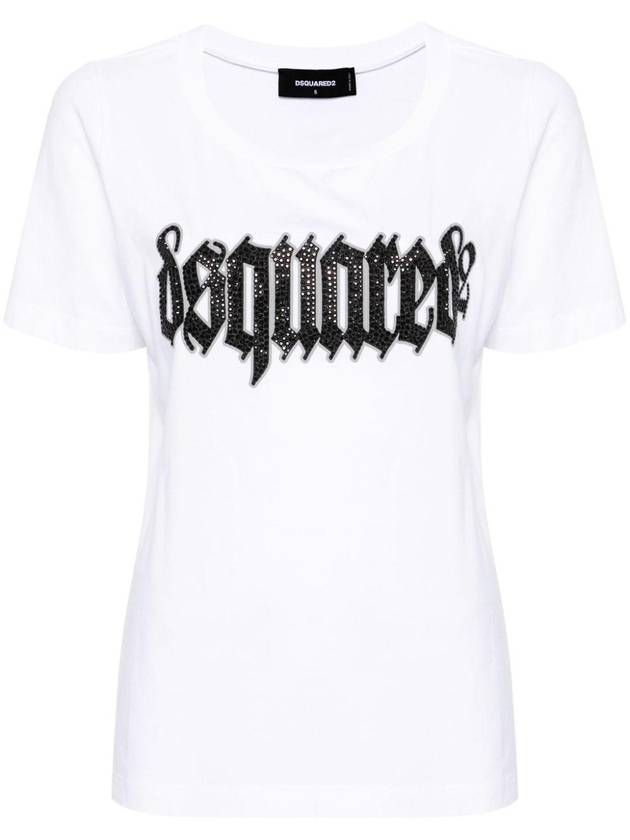 디스퀘어드2 로고 코튼 티셔츠 S75GD0391S24668100 B0711015621