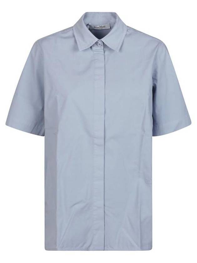 막스마라 아둔코 코튼 캔버스 셔츠 블루