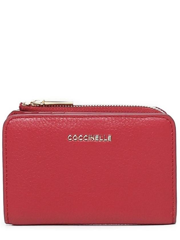 Coccinelle 로고 레터링 지퍼 지갑