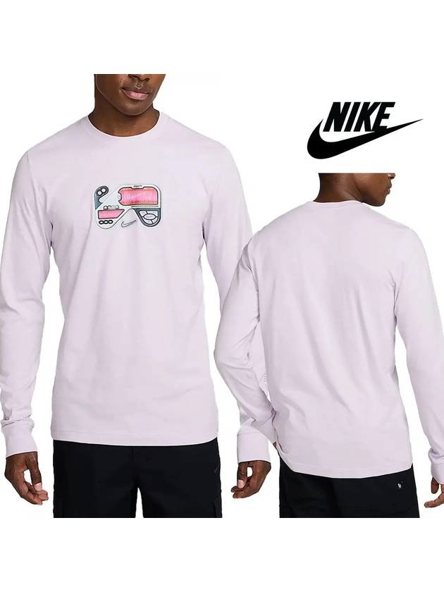 나이키 맨투맨 게임 스틱 로고 티셔츠 핑크