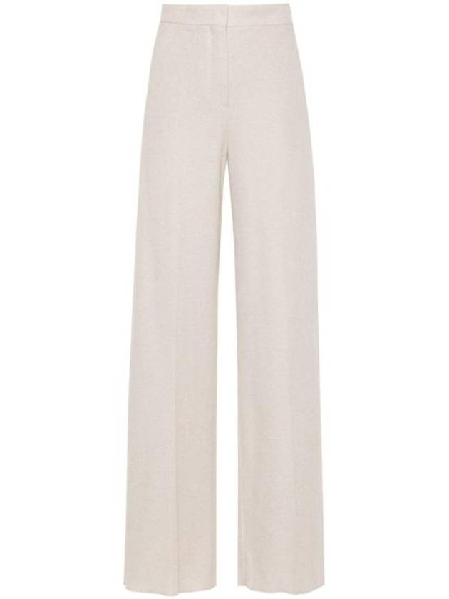 막스마라 쟐로 저지 와이드 팬츠 베이지