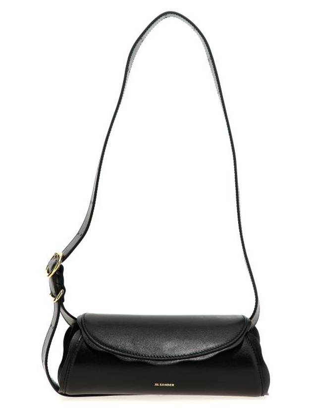 질샌더 카놀로 미니 웨이브 숄더 백 블랙