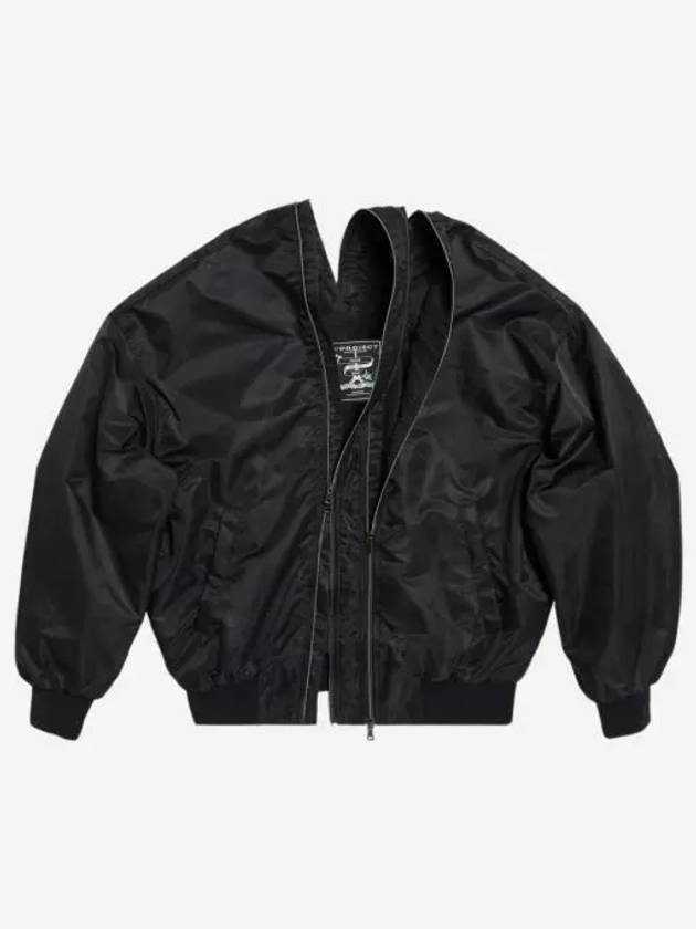 와이프로젝트 더블 집 봄버 블랙 23FW Y Project Double Zip Bomber Black 23FW