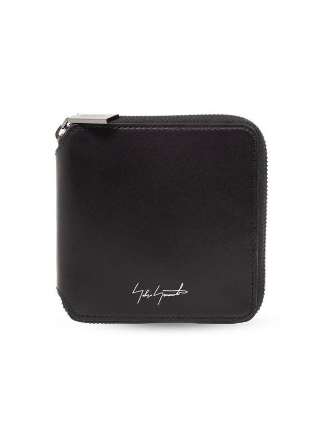 Discord Yohji Yamamoto 로고 프린트 지퍼 어라운드 지갑