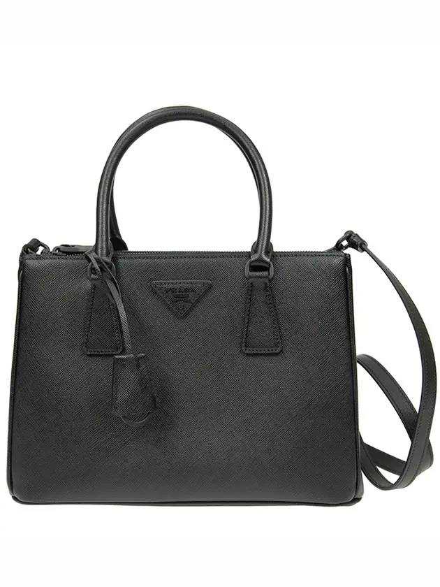 프라다 사피아노 미디엄 토트 백 블랙