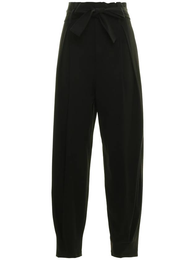 Valentino Red Viscose and wool blend gabardine trousers
