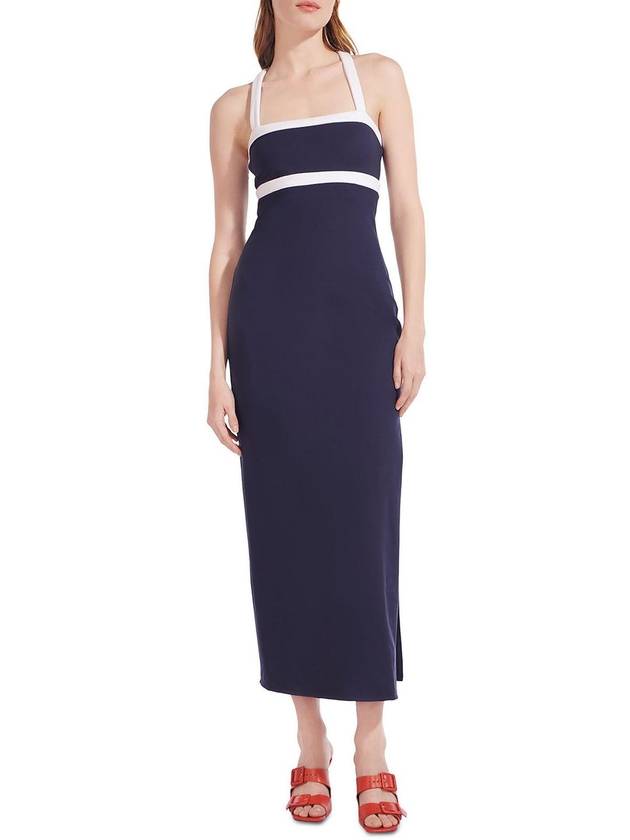 Augustine 여성용 니트 스퀘어넥 맥시 드레스 Augustine Womens Knit Square Neck Maxi Dress