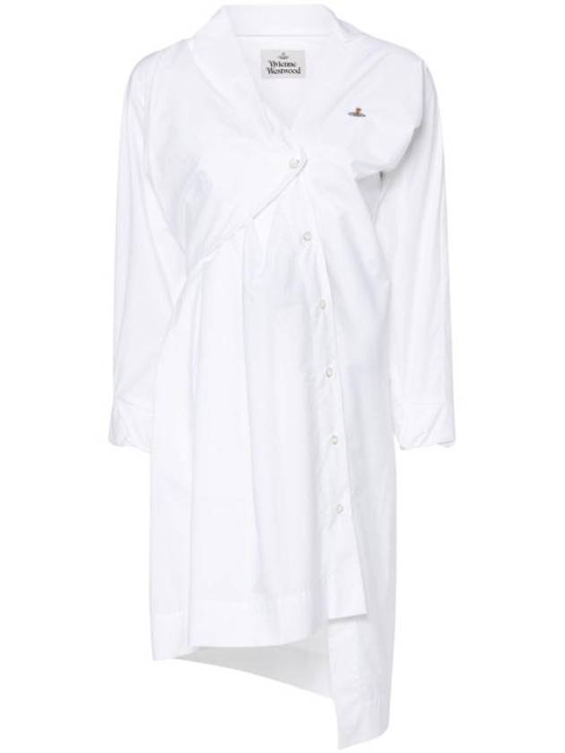 24FW 비비안웨스트우드 미디 원피스 1101037IW009Q A401 WHITE