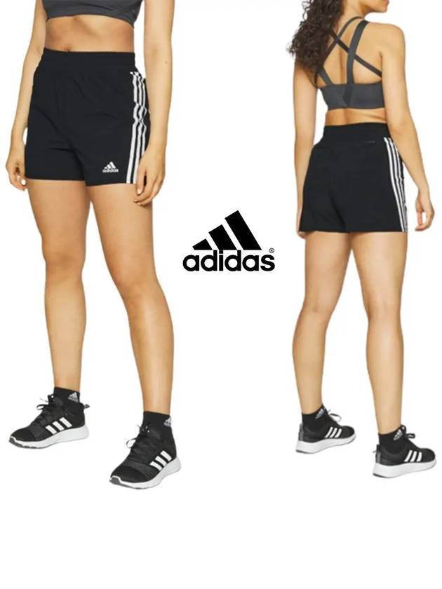 아디다스 여성 WTR ICNS WV SHO 짧은 쇼츠 반바지 블랙 트레이닝복