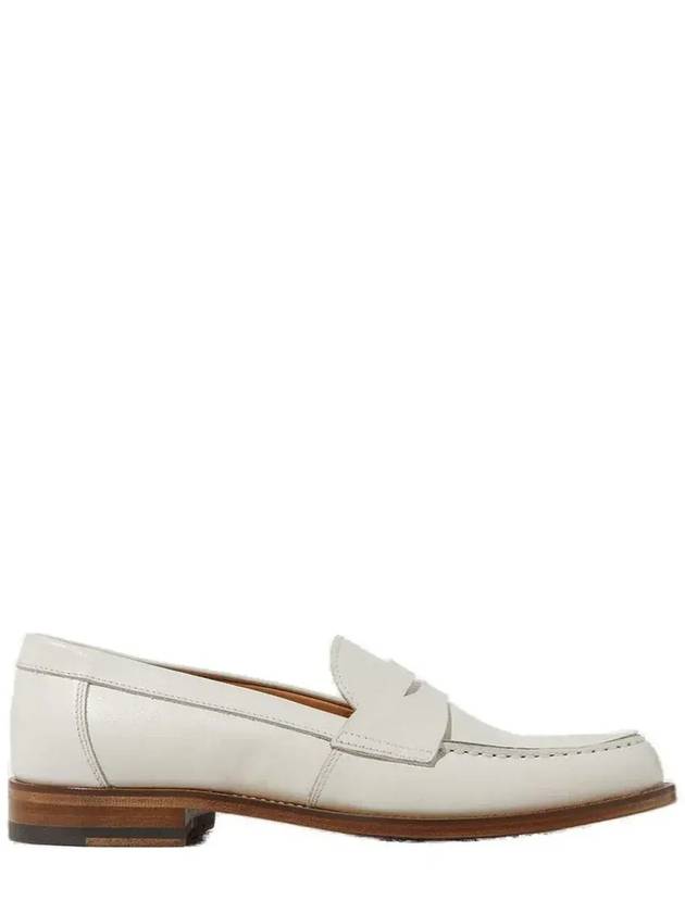 Scarosso Harper 라운드 토 페니 로퍼 HARPERLOAF_WHTCALF