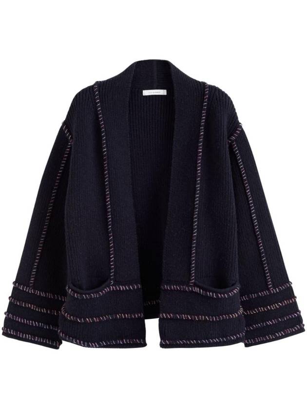 CHINTI & PARKER 패치워크 오픈 프런트 재킷 KSS2427DEEPNAVYMULTI