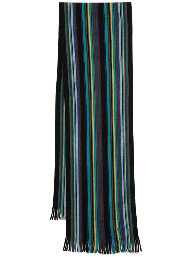 Paul Smith Multicolour Stripe Wool Scarf