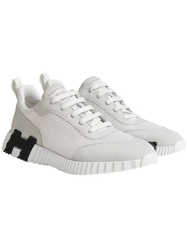 에르메스 남성 바운싱 스니커즈 화이트/블랙 메쉬 H232856ZH90410