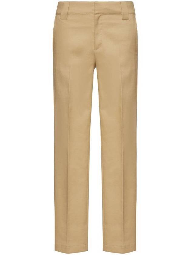 발렌티노 남성 코튼 개버딘 스트레이트 팬츠 라이트 베이지