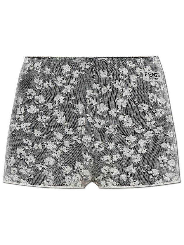 펜디 플로럴 모티프 레이스 반바지