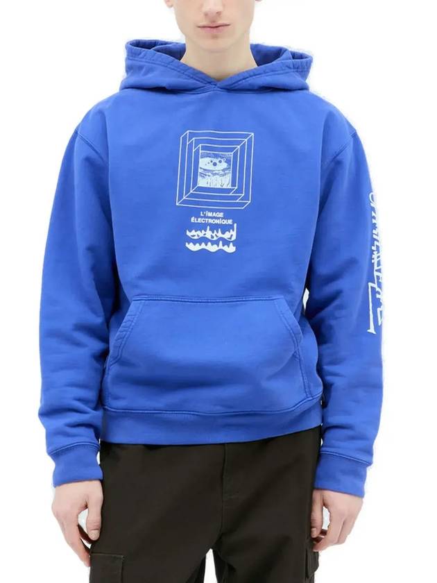 브레인 데드 일렉트로닉 긴팔 후드 티셔츠 BDF23T09003549_NY01