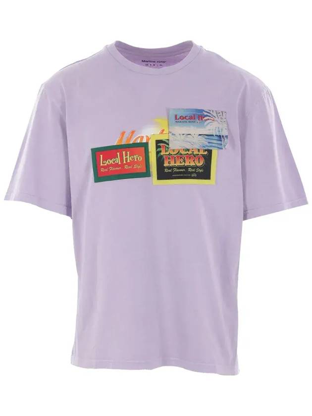 Martine Rose 그래픽 프린트 크루넥 티셔츠 603JE03602F_PRP