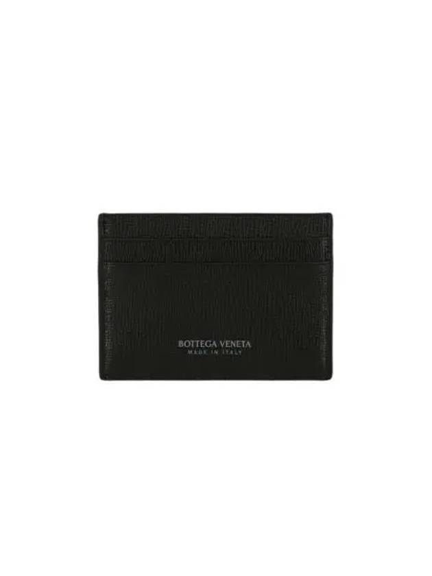 보테가 베네타 로고 프린트 카드 케이스 블랙 Bottega Veneta Logo Print Card Case Black