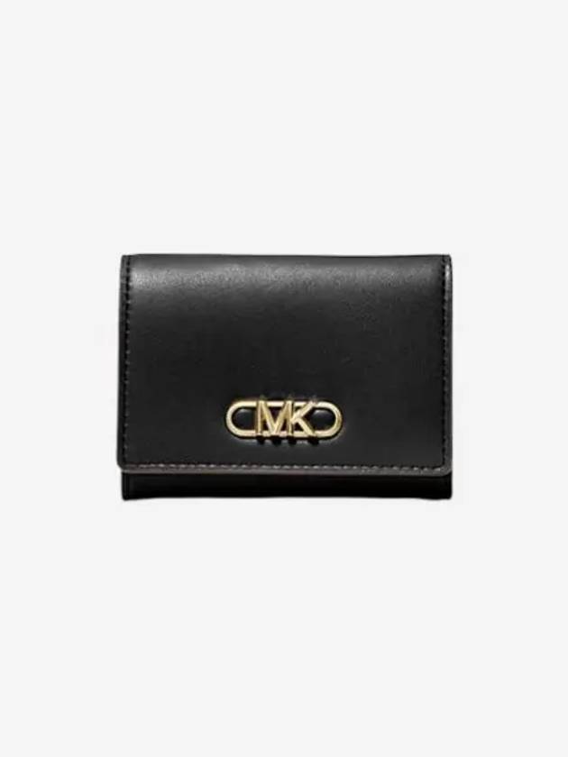 마이클 코어스 파커 미디움 로고 트라이폴드 월렛 블랙 Michael Kors Parker Medium Leather Tri Fold Wallet Black