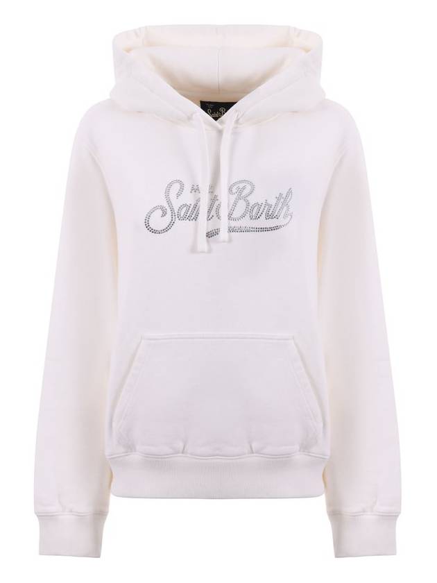 Mc2 Saint Barth Virginia 로고 장식 끈 후드 티셔츠