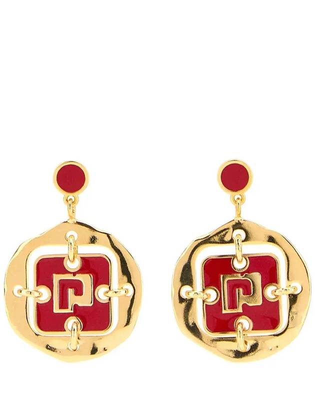 Paco Rabanne 투톤 드롭 이어링 23FBB0267MET345_P749