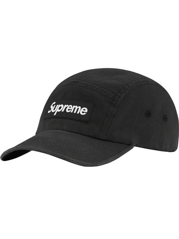 23SS 슈프림 워시드 치노 트윌 캠프캡 블랙 Supreme Washed Chino Twill Camp Cap Black