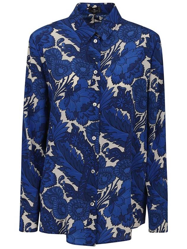 Etro 플로럴 프린트 긴팔 셔츠