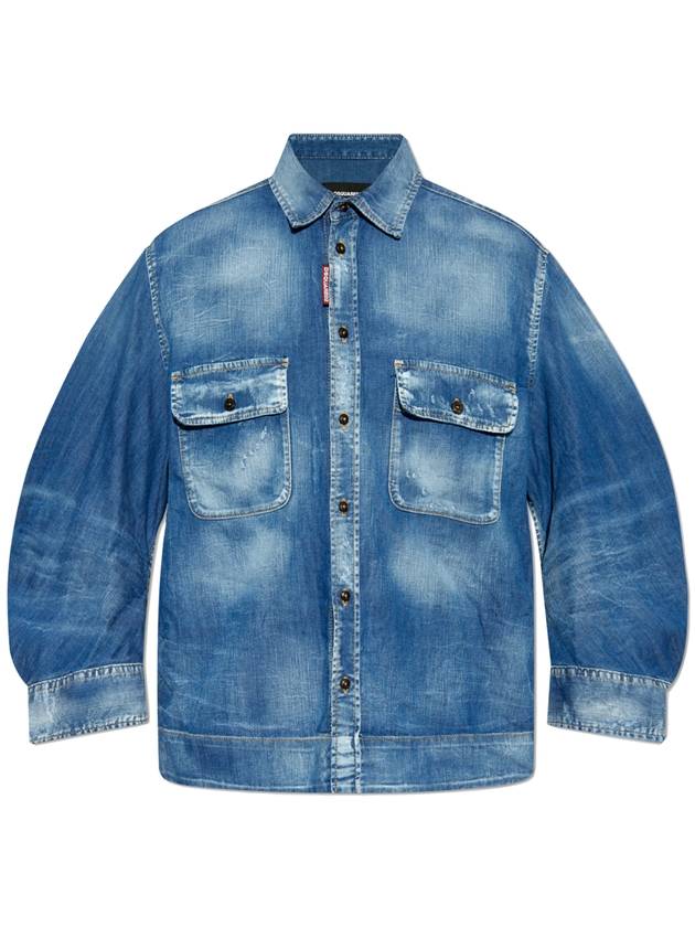 24FW 디스퀘어드2 여성 셔츠 Dsquared2 Denim Shirt  Women's  Blue