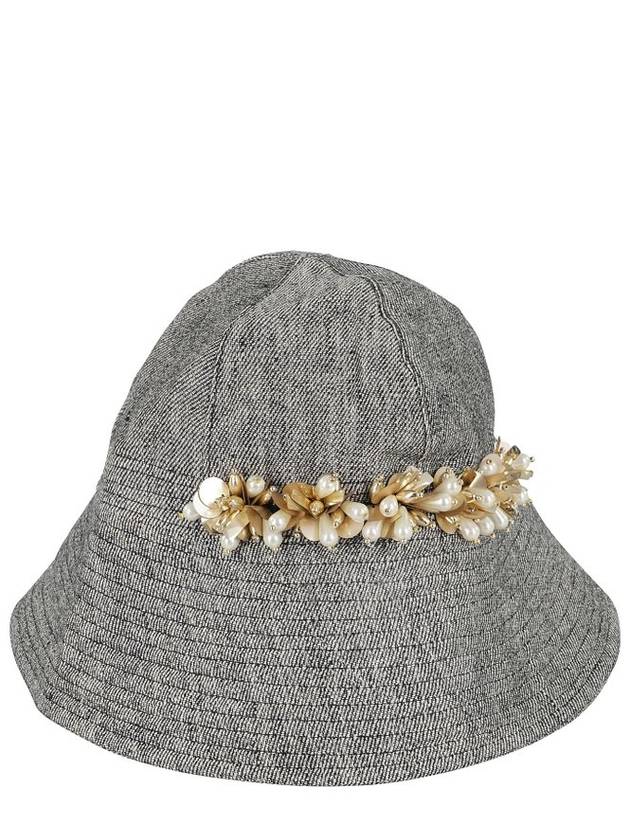 세미 쿠튀르 장식 버킷 햇
