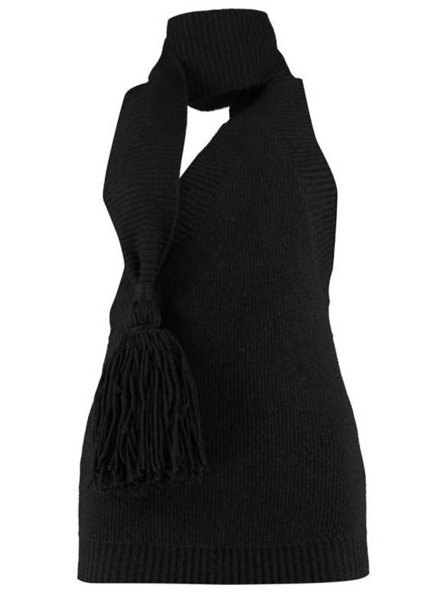 21FW 보테가베네타 긴팔 티셔츠 682568V1DF0 1000 BLACK