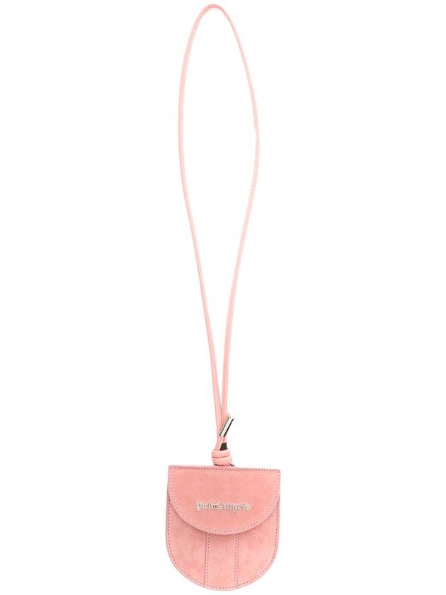 팜엔젤스   Palm Angels   PINK leather neck pouch