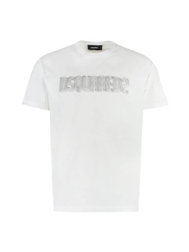 23FW 디스퀘어드2 긴팔 티셔츠 S74GD1161S23009 100 WHITE