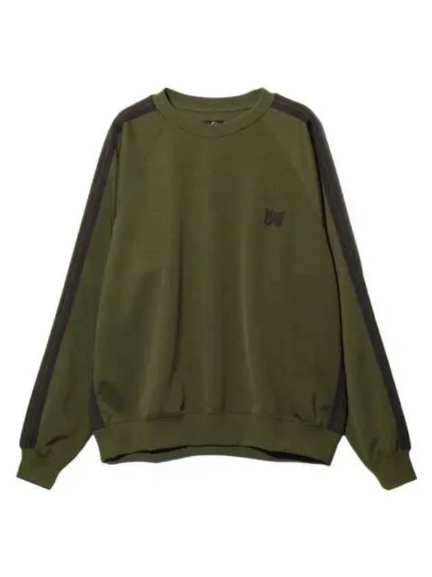 니들스 트랙 크루넥 셔츠 폴리 스무스 올리브 Needles Track Crew Neck Shirt Poly Smooth Olive