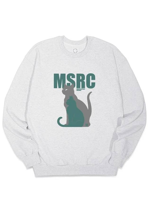 몬스터리퍼블릭 토로 맨투맨 에버 그린 멜란지 그레이