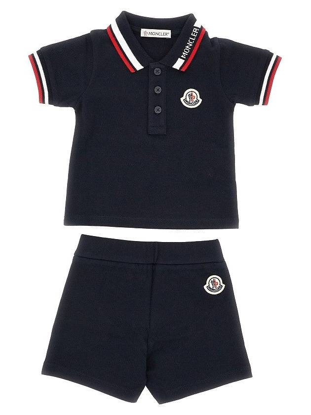 MONCLER Two-piece cotton piquet set