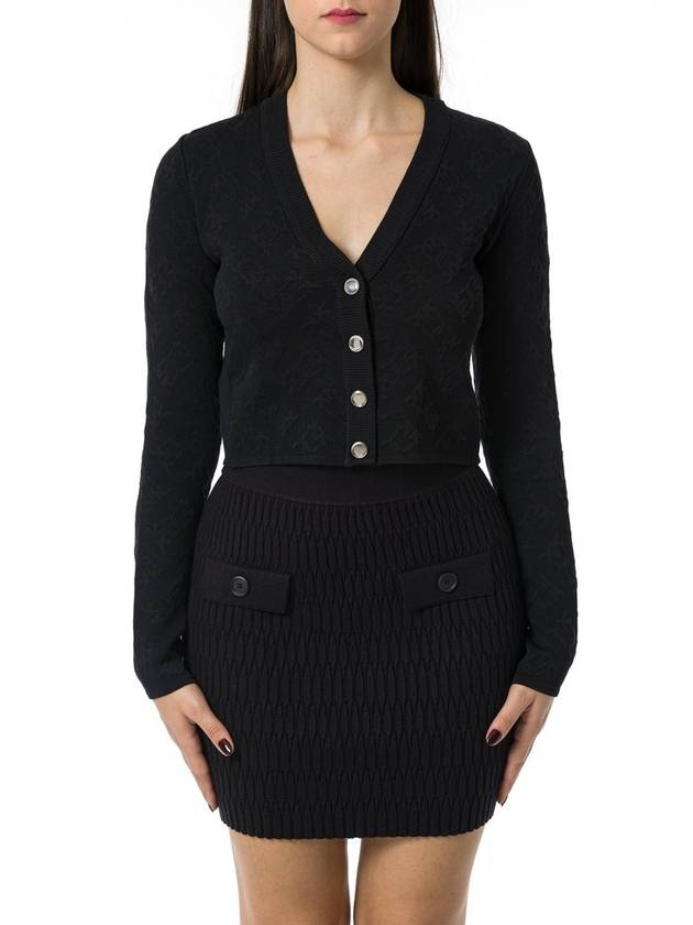 핑코 러브버드 모노그램 숏컷 카디건