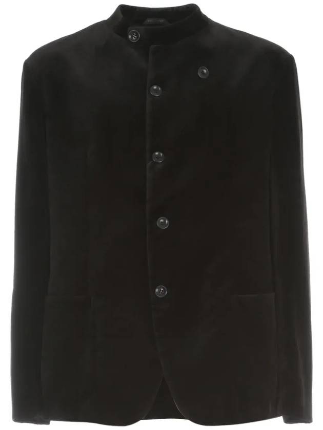 조르지오 아르마니 벨벳 밀리터리 블레이저 9SGGG086T0230_UC99NERO