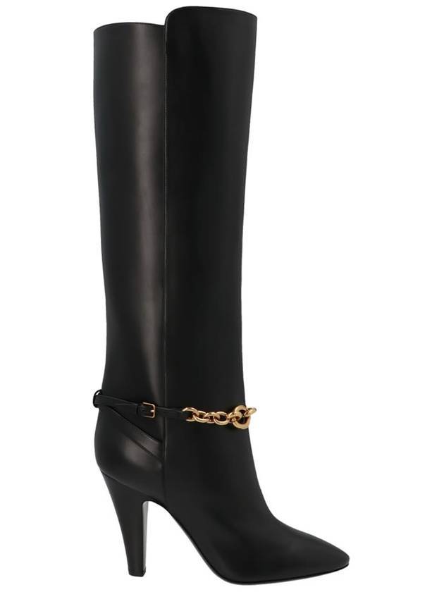 생로랑 스무스 레더 롱부츠