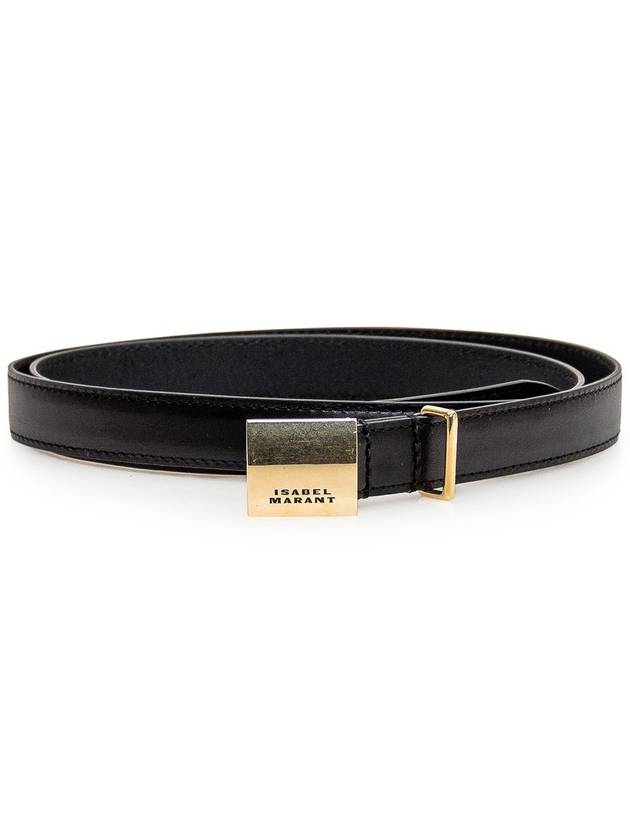 Isabel Marant Lowell 로고 인그레이빙 벨트