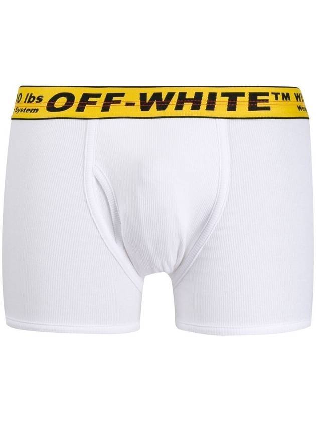 오프화이트 남성 인더스트리얼 테이프 복서 브리프 화이트