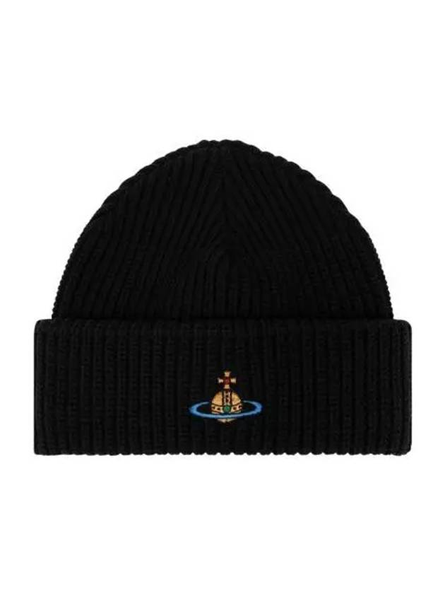 비비안 웨스트우드 스포티 비니 블랙 Vivienne Westwood Sporty Beanie Black