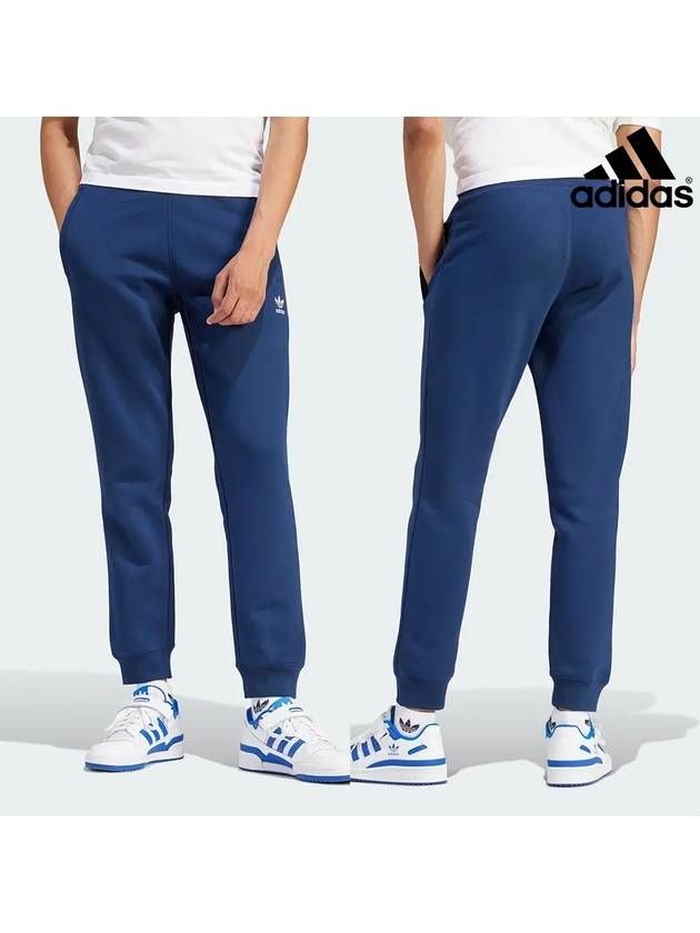 아디다스 트레포일 로고 에센셜 조거팬츠 바지 네이비